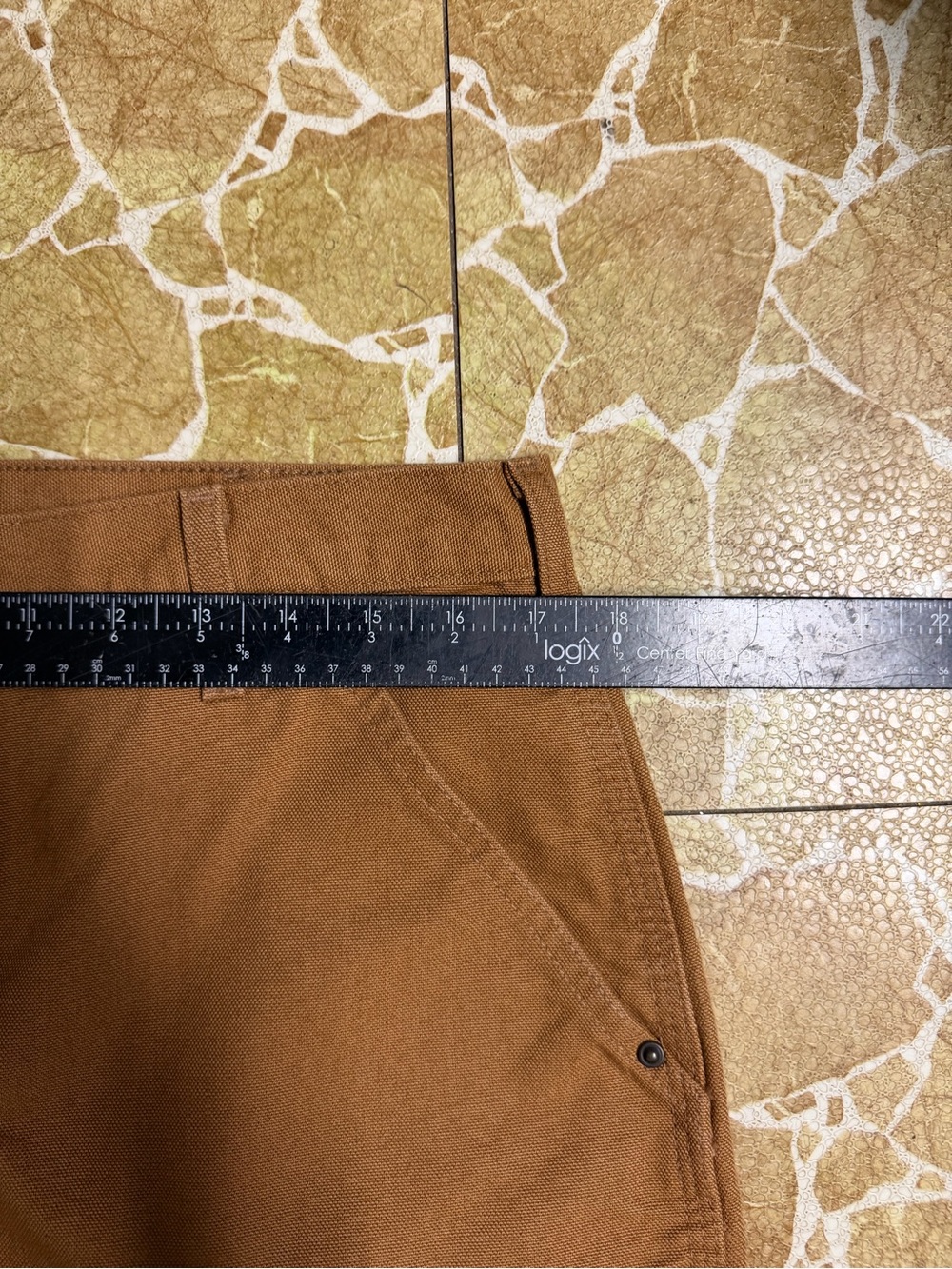 Carhartt B136 BRN Double Knee Pants Mens 34x30 Loose Original Fit Duck Canvas - Picture 4 of 9